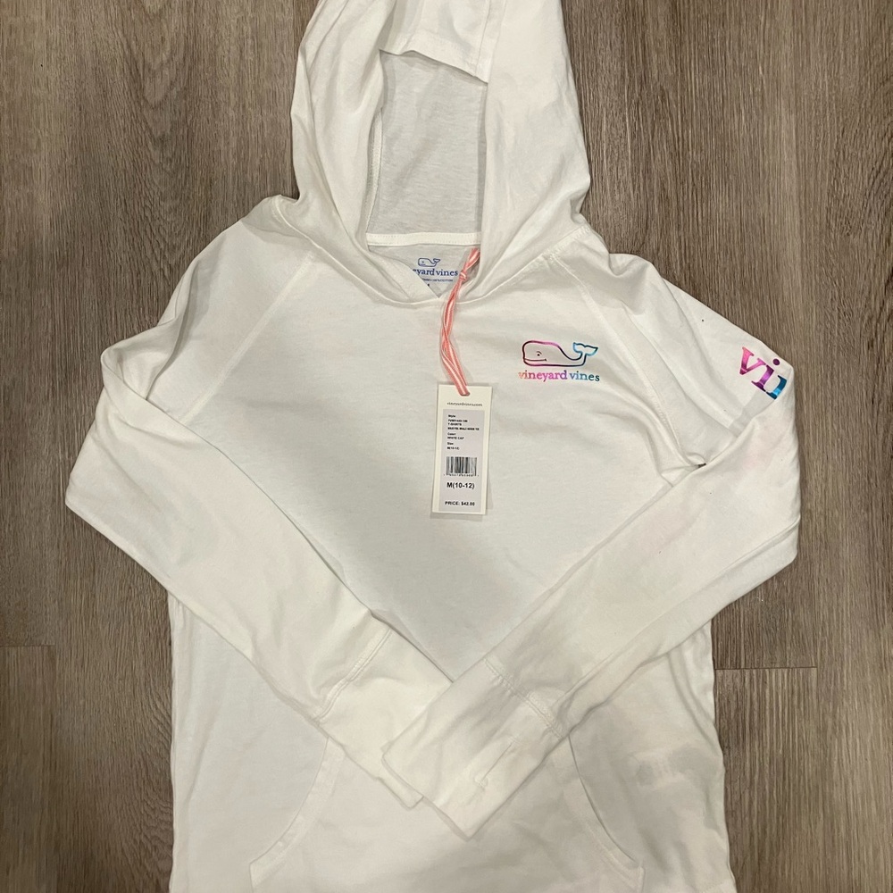 Vineyard Vines White Long Sleeve Kids Hoodie